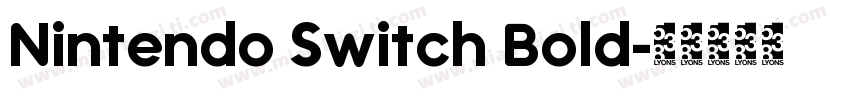 Nintendo Switch Bold字体转换